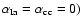 $\alpha_{\rm Ia}=
\alpha_{\rm cc} = 0)$