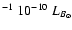 $^{-1}~10^{-10}~{L}_{{B}_\odot}$