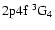 $\rm 2p4f~ ^3G_4$