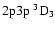 $\rm 2p3p~ ^3D_3$