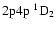 $\rm 2p4p~ ^1D_2$