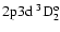 $\rm 2p3d~ ^3D_2^o$
