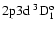 $\rm 2p3d~ ^3D_1^o$