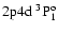 $\rm 2p4d~ ^3P_1^o$