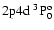 $\rm 2p4d~ ^3P_0^o$