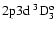 $\rm 2p3d~ ^3D_3^o$