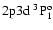 $\rm 2p3d~ ^3P_1^o$