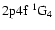 $\rm 2p4f~ ^1G_4$