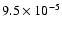 $9.5\times10^{-5}$