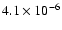 $4.1\times10^{-6}$