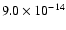 $9.0\times10^{-14}$