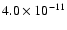 $4.0\times10^{-11}$