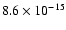 $8.6\times10^{-15}$