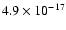 $4.9\times10^{-17}$