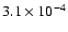 $3.1\times 10^{-4}$