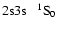 $\rm 2s3s~~~ ^1S_0$