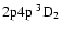 $\rm 2p4p~ ^3D_2$