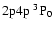 $\rm 2p4p~ ^3P_0$