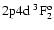 $\rm 2p4d~ ^3F_2^o$