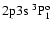 $\rm 2p3s~ ^3P_1^o$