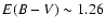 $E(B-V) \sim 1.26$