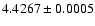 $4.4267\pm0.0005$