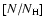 $[N/N_{\rm H}]$
