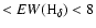$< {EW({\rm H}_\delta)} < 8$