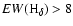 ${EW({\rm H}_\delta)} > 8$