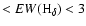 $<{EW({\rm H}_\delta)} < 3$