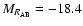 $M_{R_{\rm AB}} =-18.4$