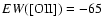 ${EW(\rm [OII])} =
-65$