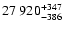 $\rm 27~920 ^{+347} _{-386}$