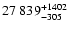 $\rm 27~839 ^{+1402} _{-305}$