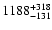 $\rm 1188 ^{+318} _{-131}$