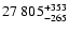 $\rm 27~805 ^{+353} _{-265}$