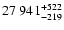 $\rm 27~941 ^{+522} _{-219}$