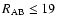$R_{\rm AB}\le 19$
