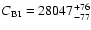 $C_{\rm BI}=28047 ^{+76}
_{-77}$