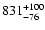 $\rm 831 ^{+100} _{-76}$