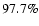 $97.7\%$
