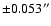 $\pm0.053''$
