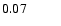 $ 0.07 \phantom{\pm 0.00}$