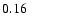 $ 0.16 \phantom{\pm 0.00}$
