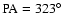 $\rm PA=323\hbox{$^\circ$ }$