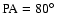 $\rm PA = 80\hbox{$^\circ$ }$