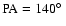 $\rm PA=140\hbox{$^\circ$ }$