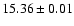 $15.36\pm0.01$