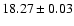 $18.27\pm0.03$