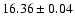 $16.36\pm0.04$